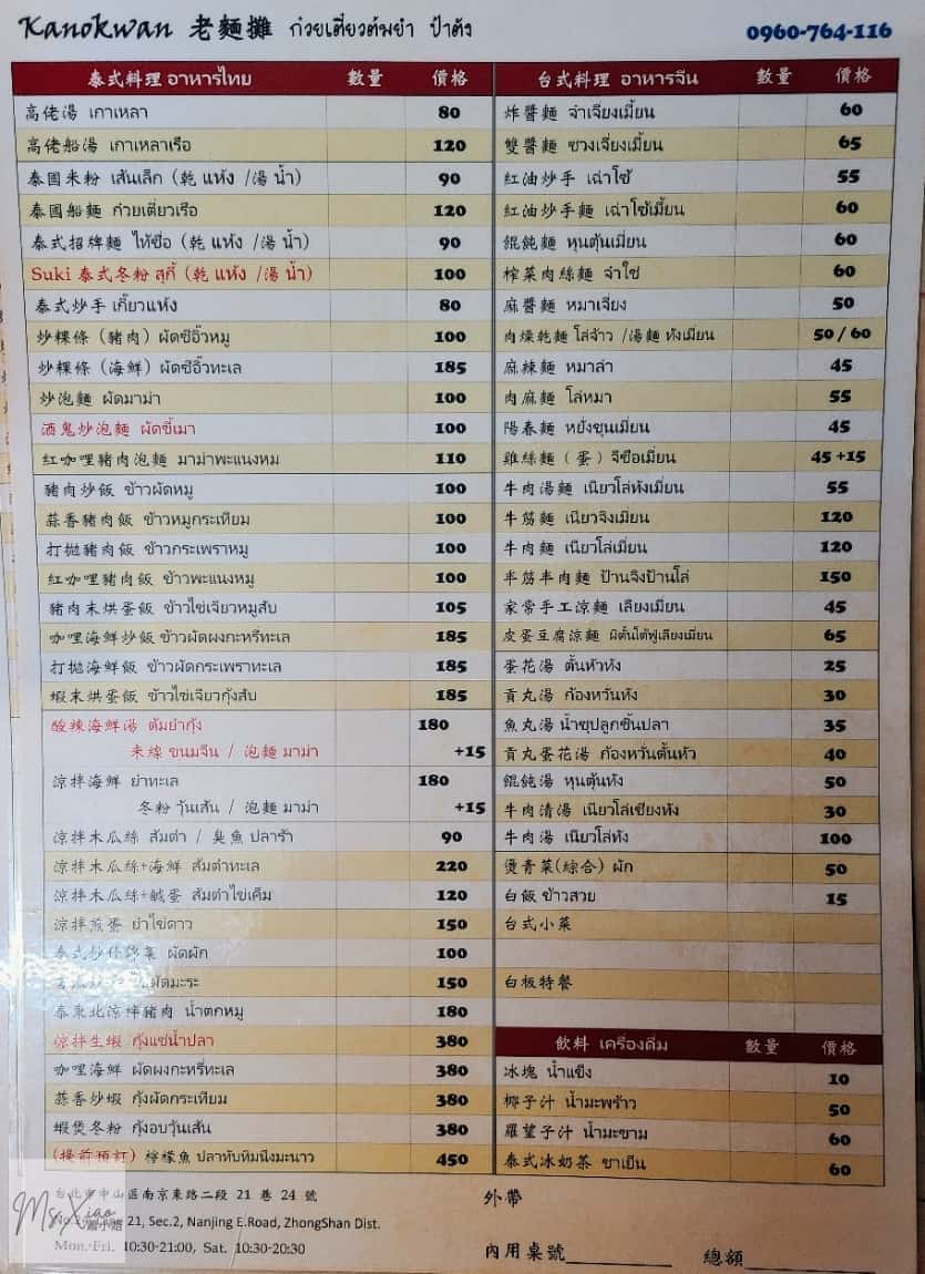 老麵攤價位