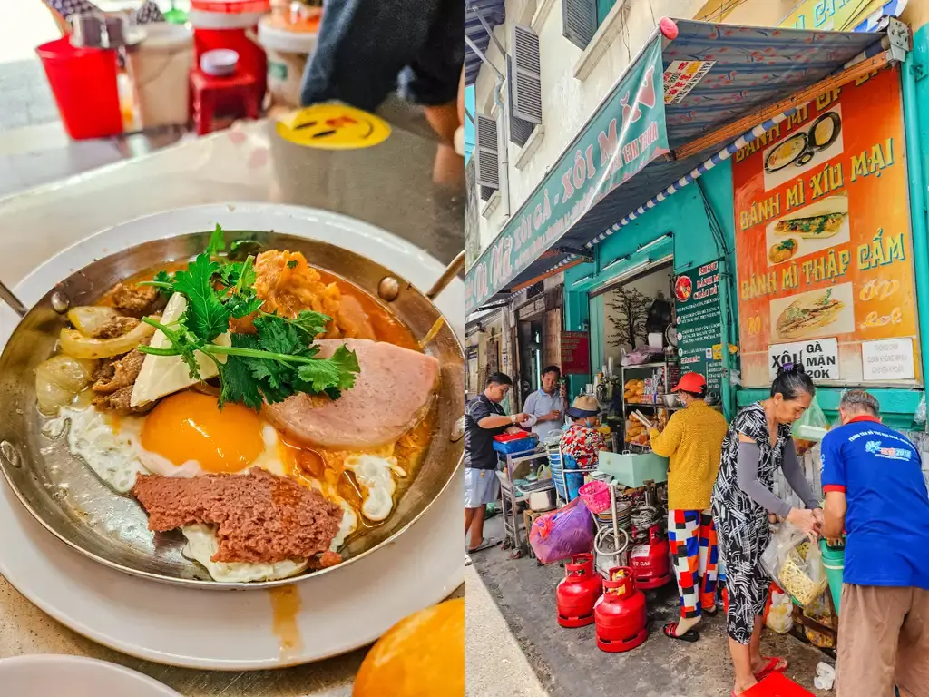 2025胡志明市旅遊指南|從行前準備到在地美食景點,一篇搞懂自由行大小事 胡志明市早餐 Banh Mi Chao Di Nu