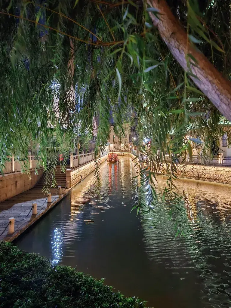 2025廣州旅遊必看!香港巴士直達、4天3夜行程安排:西關美食、素食清單與廣州塔打卡攻略 廣州荔枝灣夜景|永慶坊水岸風光,柳影倒映展現嶺南韻味