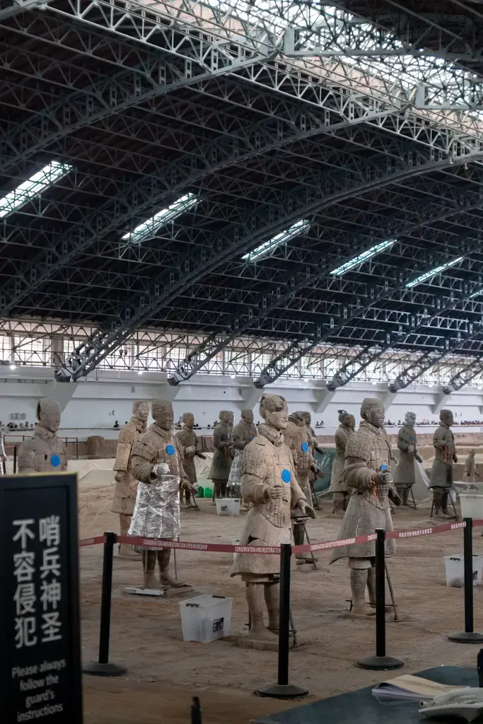 兵馬俑博物館修復現場:秦代陶俑的維護與展示