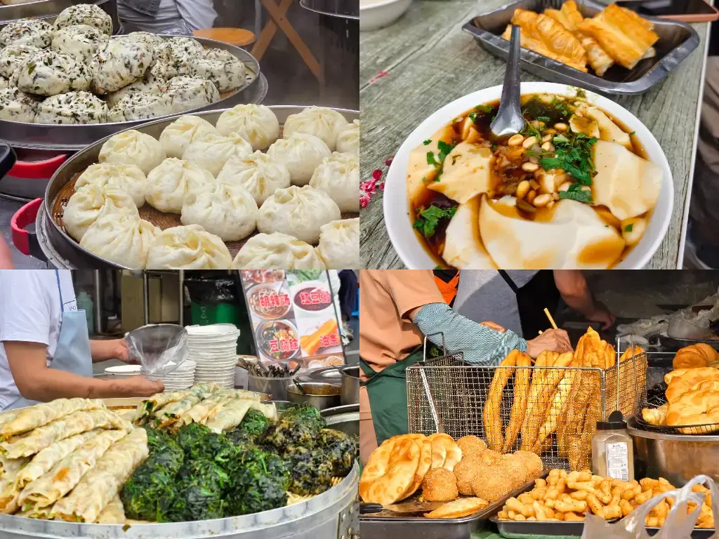 西安東倉門早市:菜團、豆腐腦與油條等傳統早點體驗