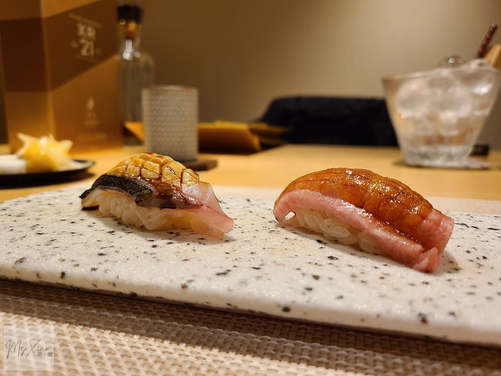 小馬日本料理的白魽和toro握壽司